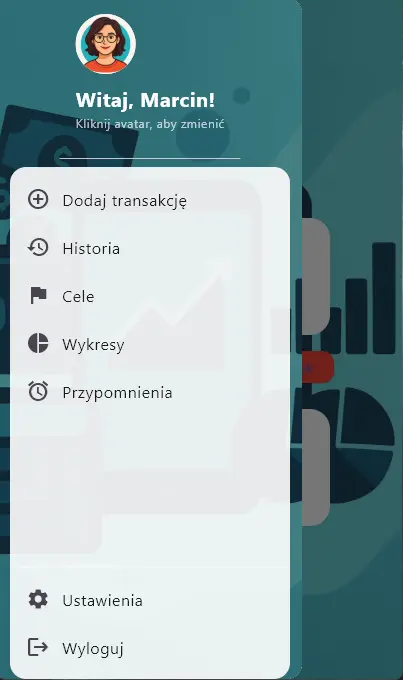 Zrzut ekranu aplikacji Monevo 2