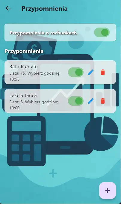 Zrzut ekranu aplikacji Monevo 7